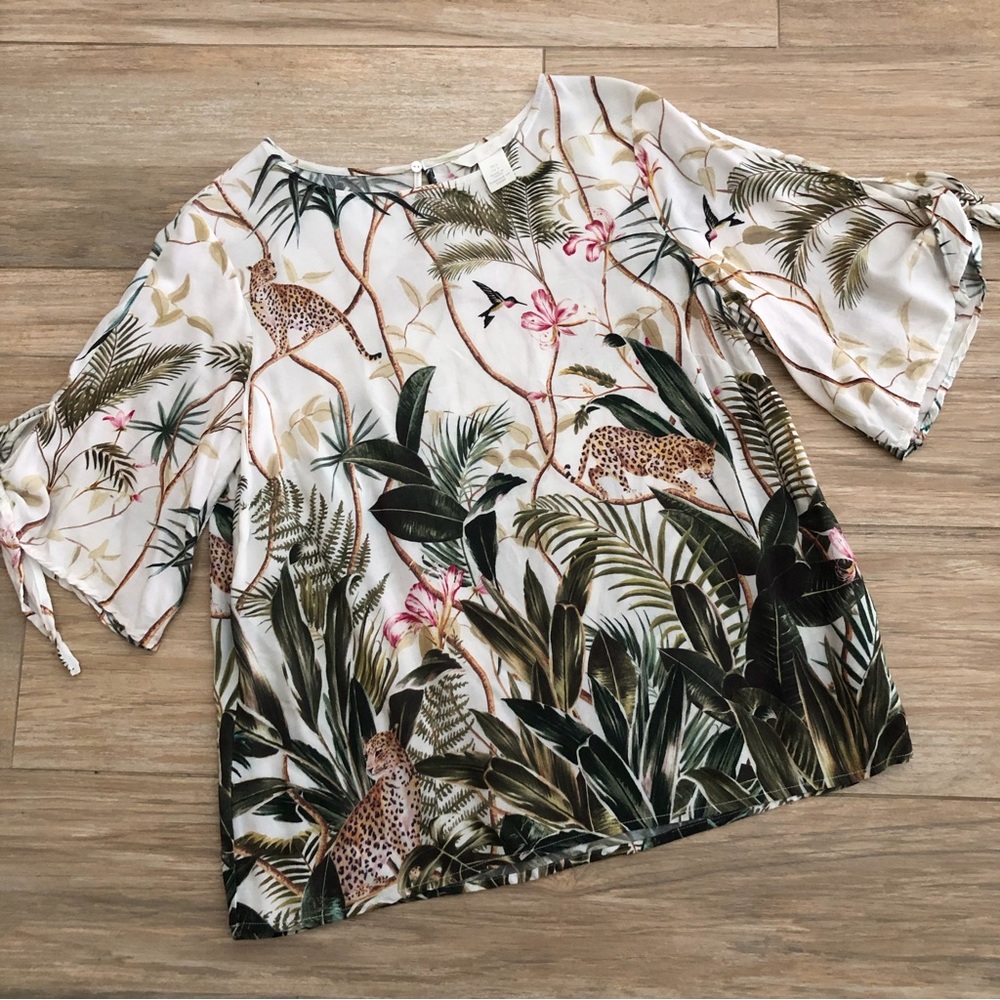 H&M Jungle Print Top